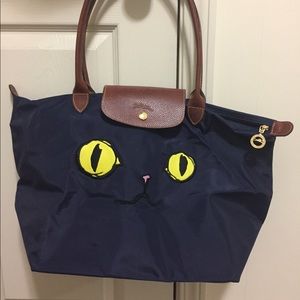Longchamp limited edition cat shoulder bag